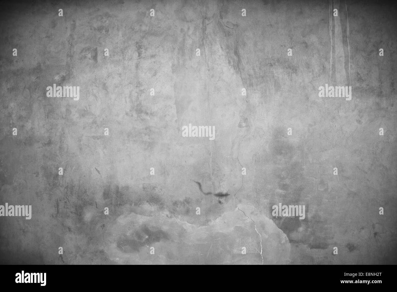 Grunge muro grigio Texture come architettura urbana sfondo con vignette Foto Stock