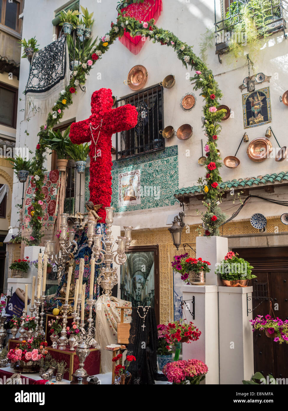 Las Cruce de Mayo, Granada Foto Stock