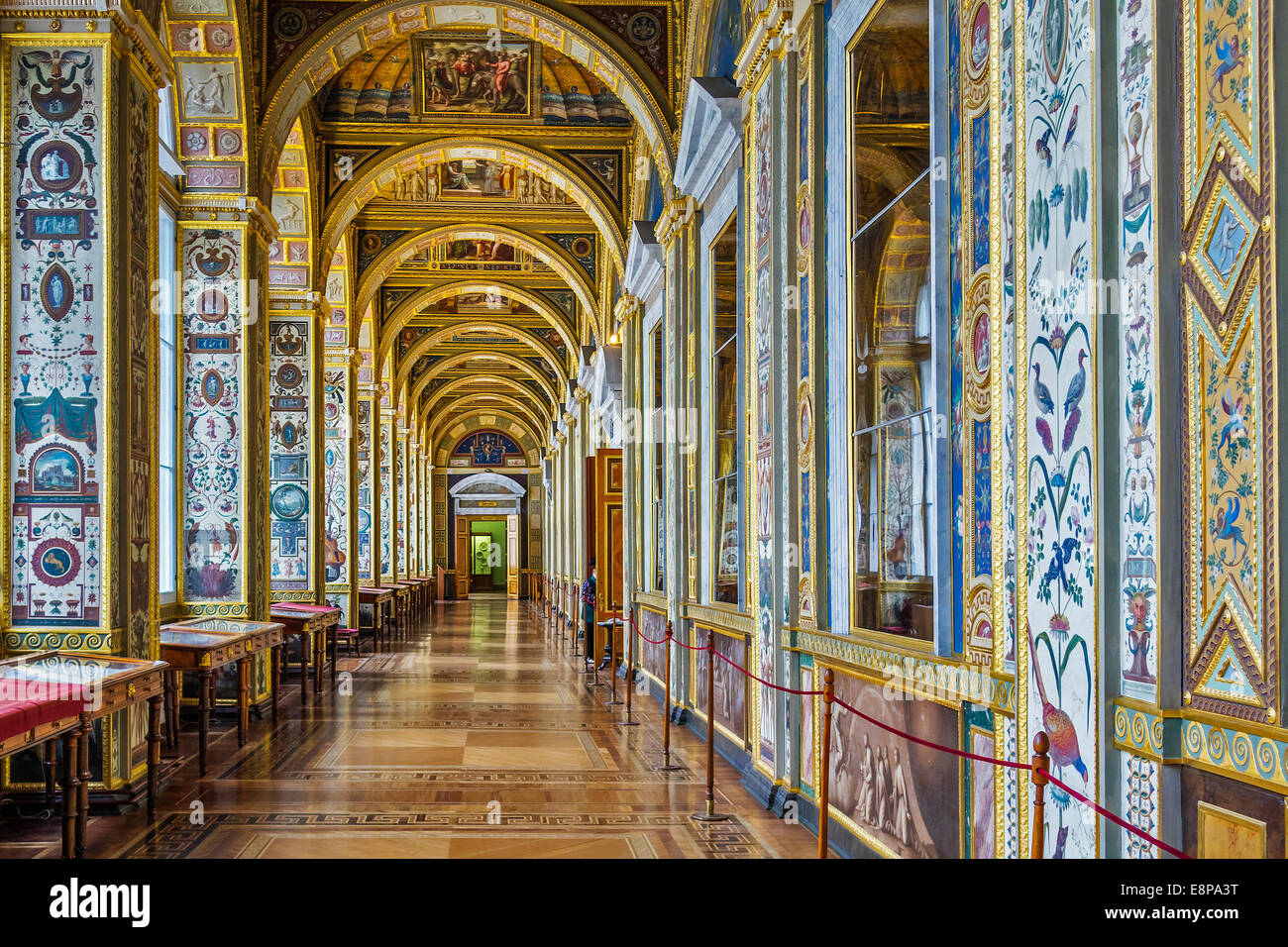 Le Logge di Raffaello il Museo Hermitage di San Pietroburgo Russia Foto Stock