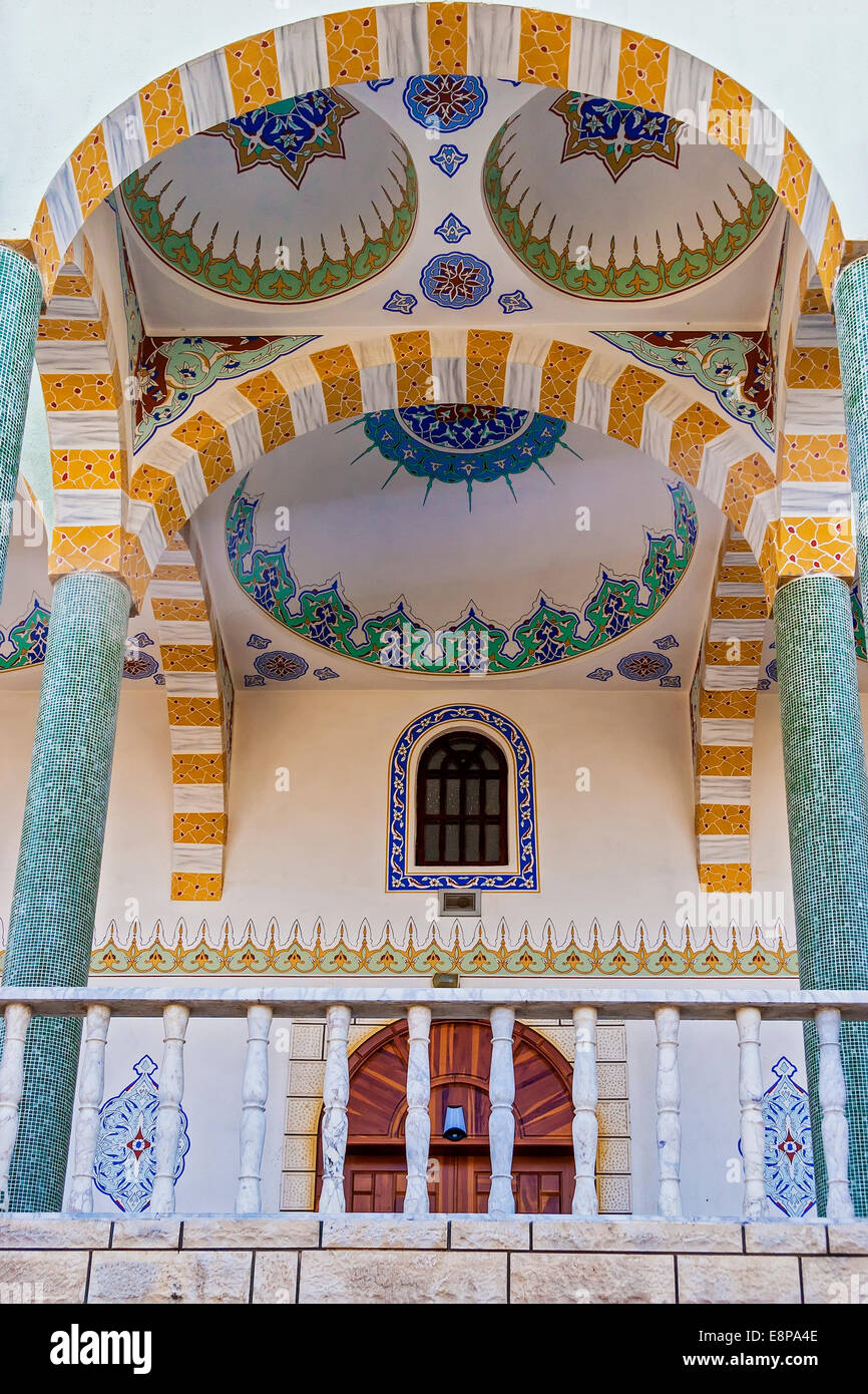 La Turchia Manavgat moschea balcone Foto Stock