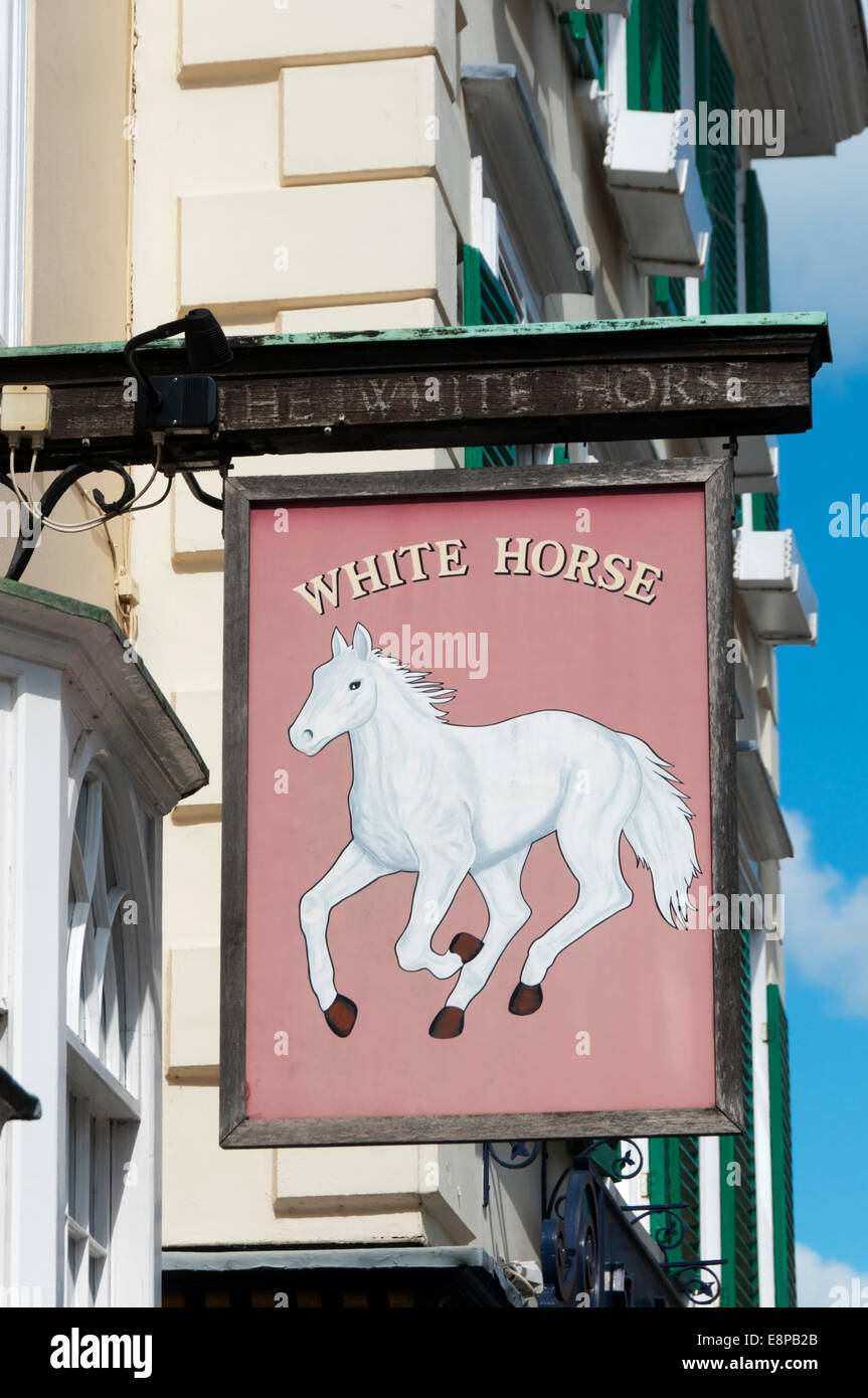 Il White Horse pub di Oxford in primo piano in un certo numero di episodi di Ispettore Morse. Foto Stock