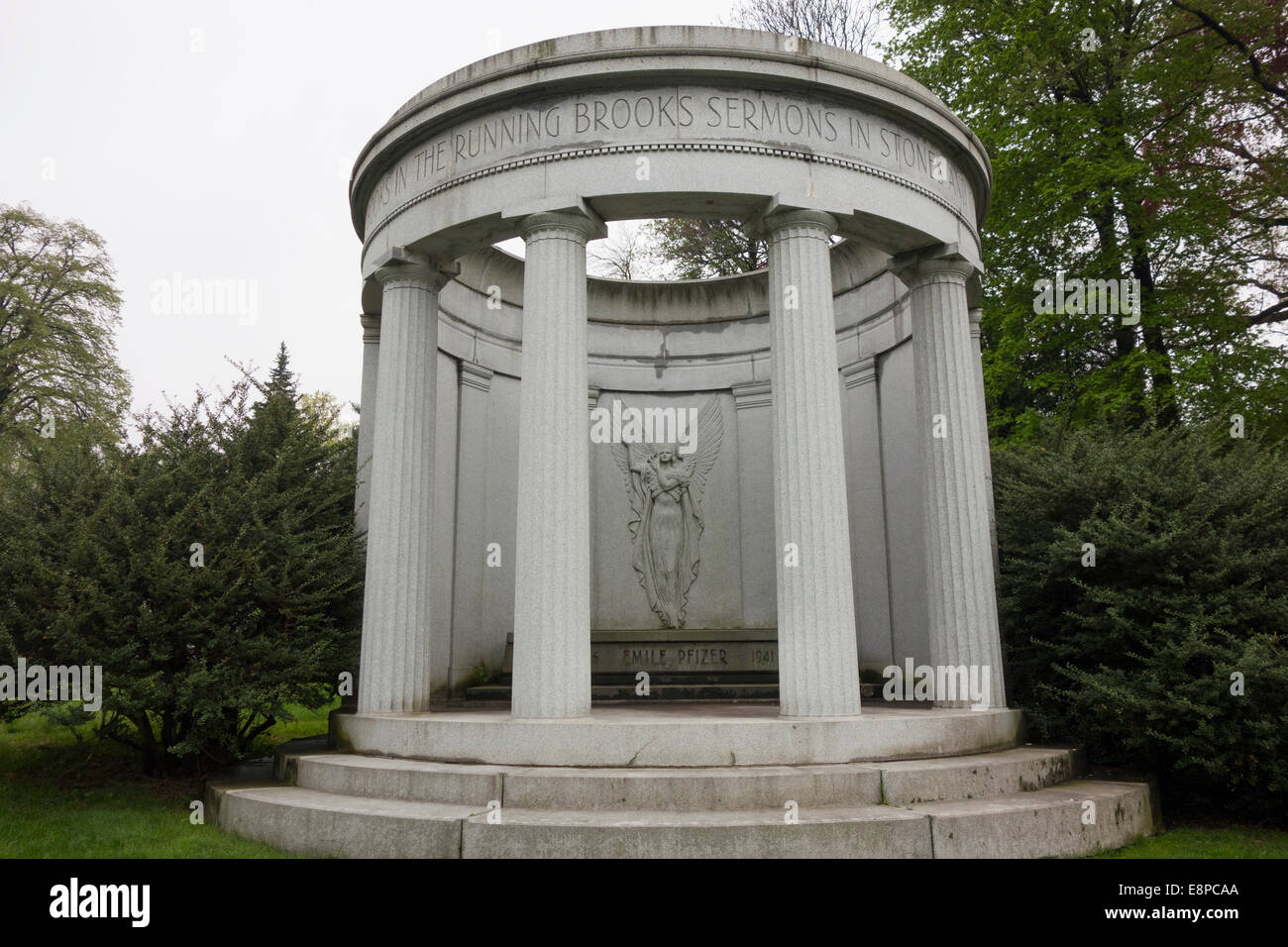 Emile Pfizer grave cimitero Green-Wood Foto Stock