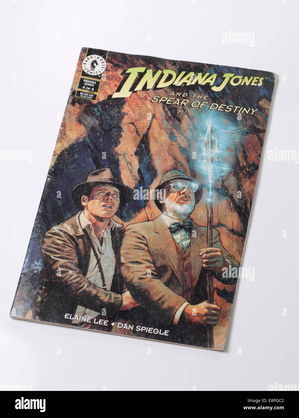 Indiana Jones e la lancia del destino è un quattro-rilascio del libro di fumetti di mini-serie pubblicata da Dark Horse Comics da aprile a luglio Foto Stock