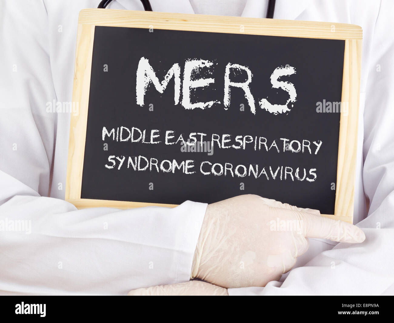 Medico mostra informazioni: MERI Foto Stock