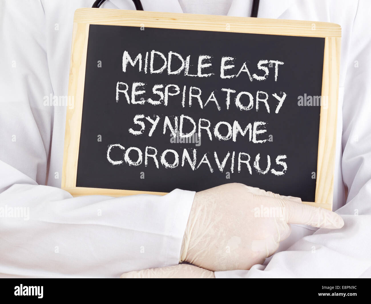 In Medio Oriente la sindrome respiratoria coronavirus Foto Stock