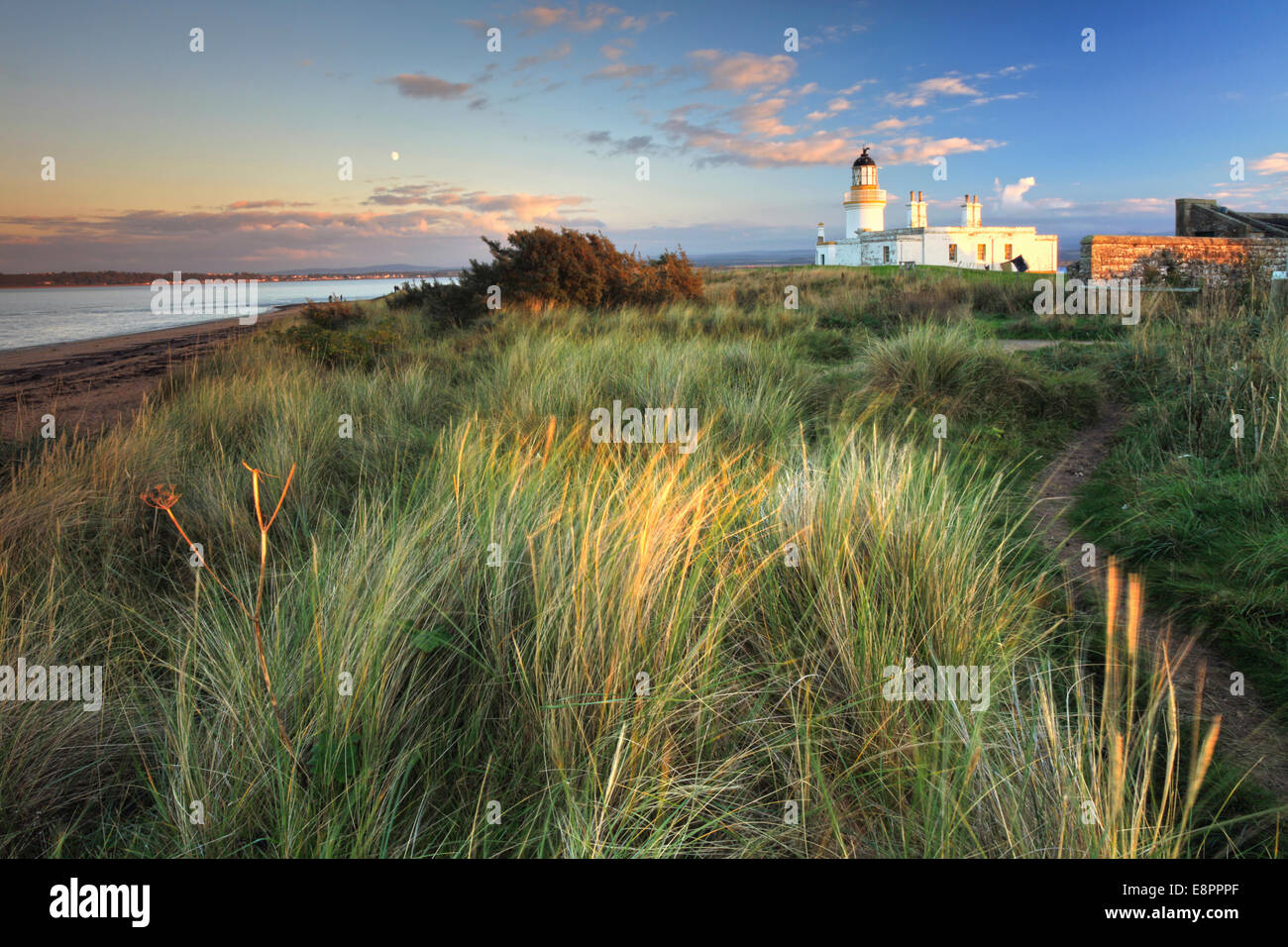 Chanonry Point Lighthouse su Black Isle in Scozia. Foto Stock