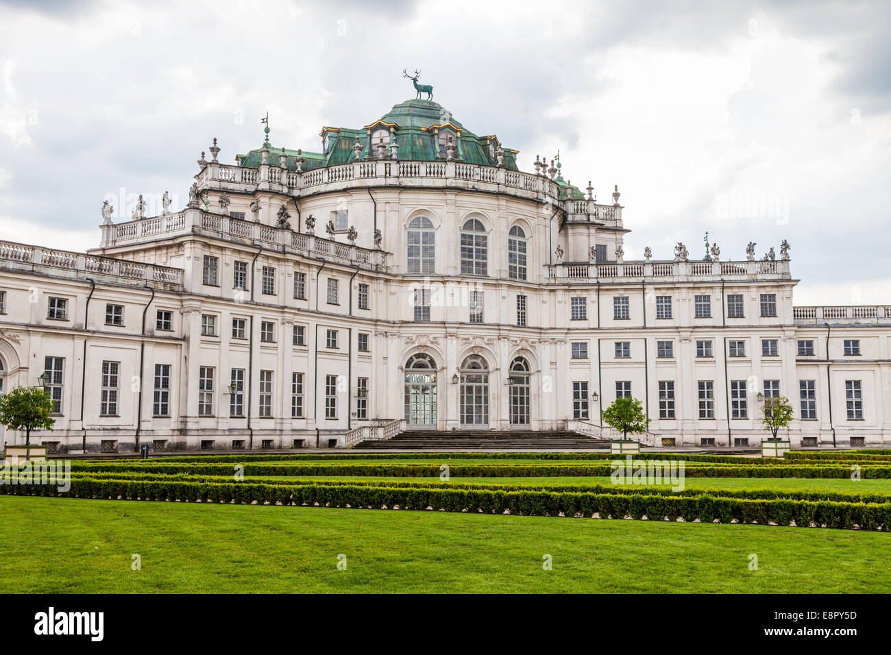 Stupinigi, Italia. Dettaglio della Palazzina di Stupinigi esterno, Royal residence poiché al 1946. Foto Stock