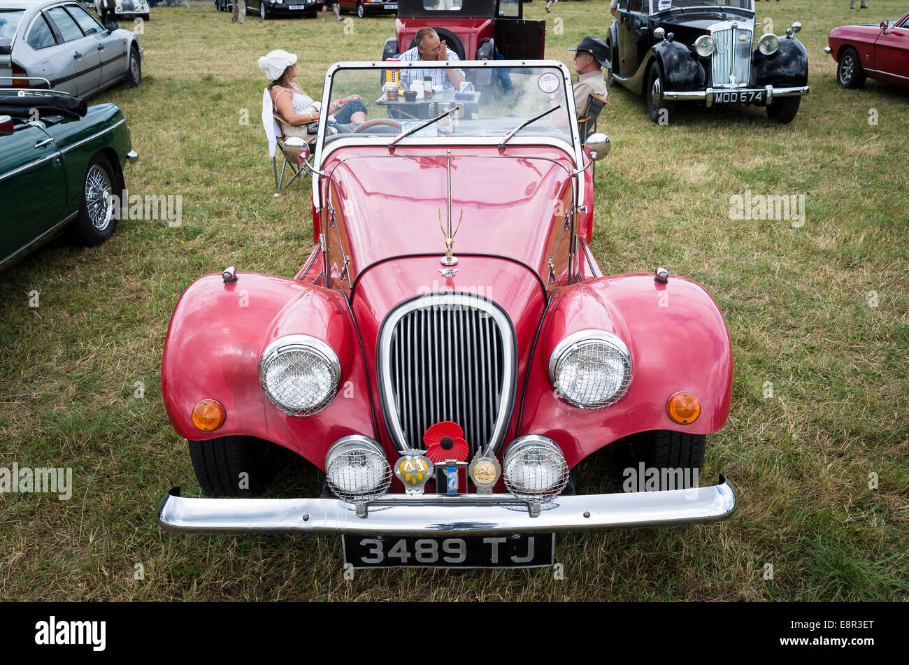 Anni ottanta British Moss oopen auto sportiva in un inglese di spettacolo. Foto Stock