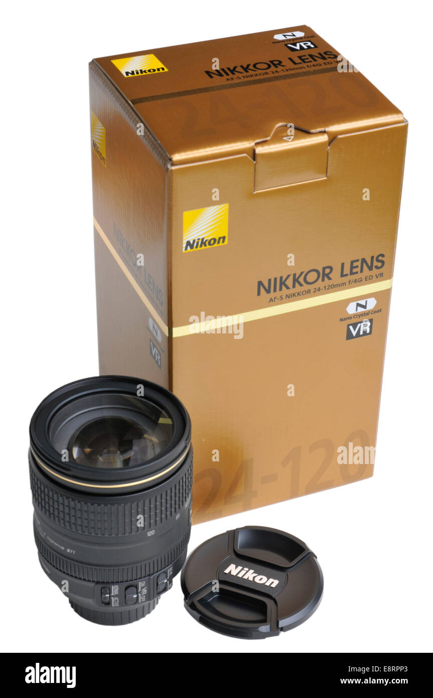 Nikkor 24-120 mm f4 lente zoom da Nikon Foto Stock