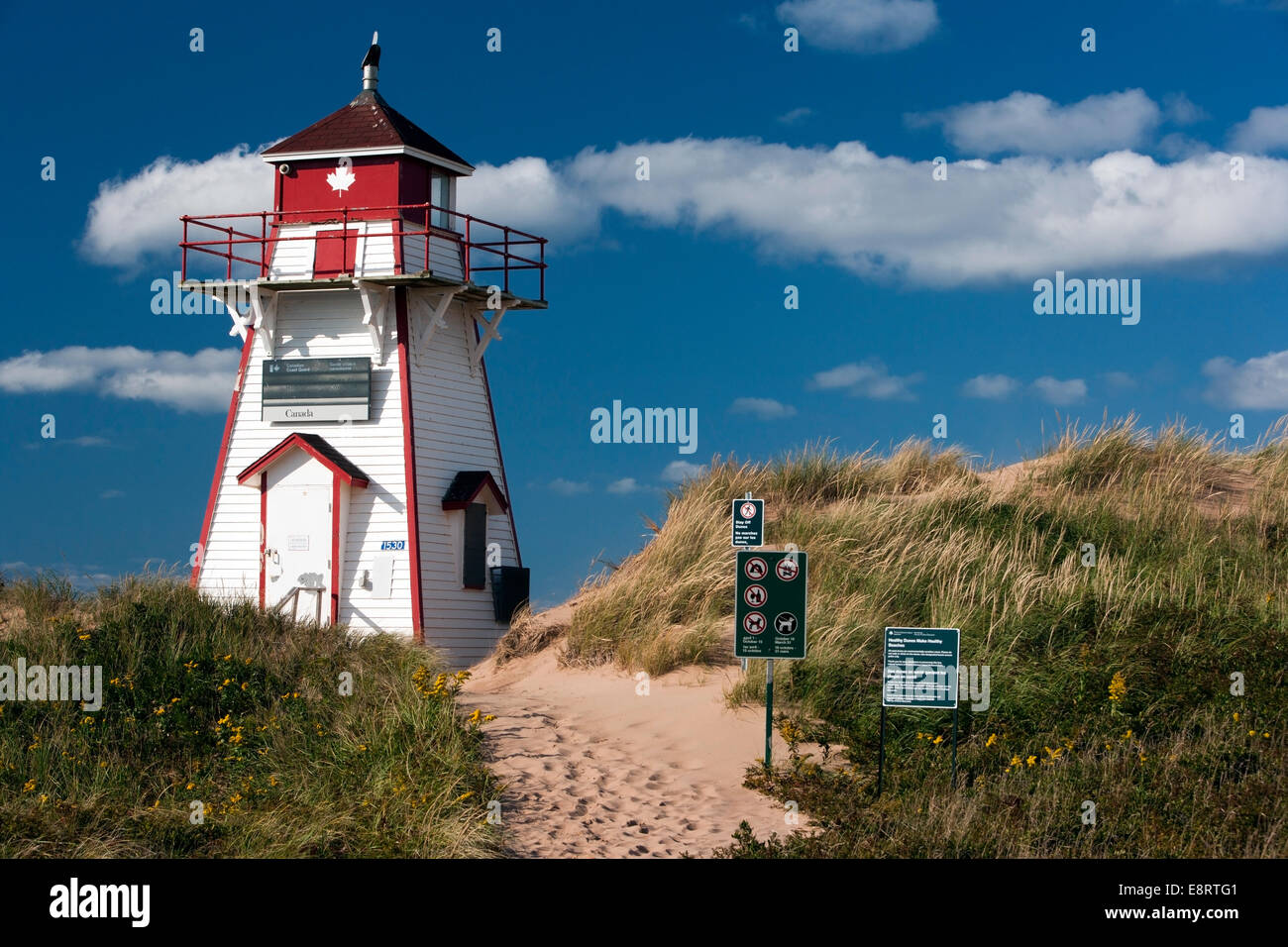 Covehead Faro del porto - Covehead, Prince Edward Island, Canada Foto Stock