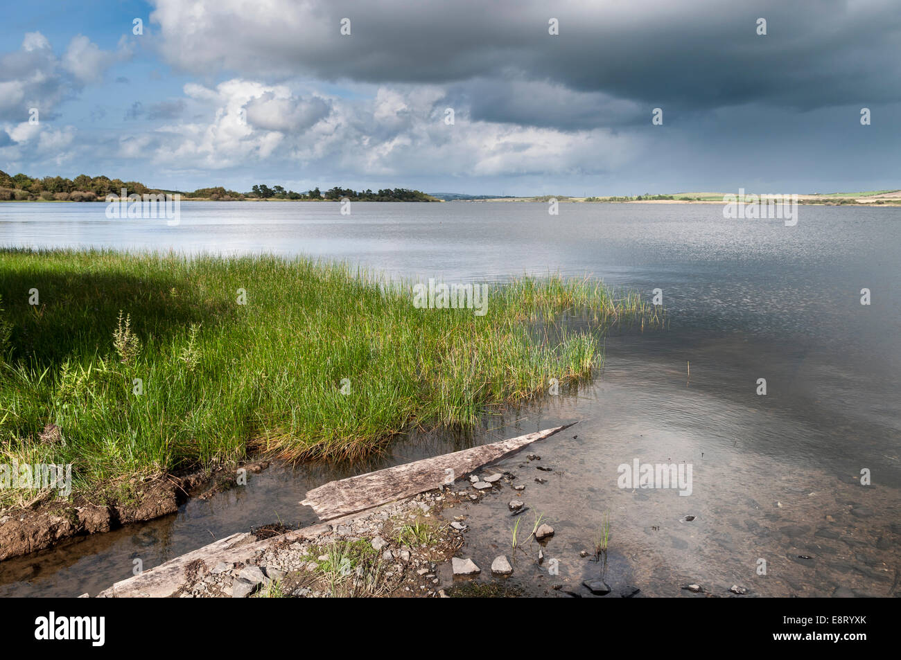 Llyn Alaw serbatoio sulla Anglesey North Wales Foto Stock