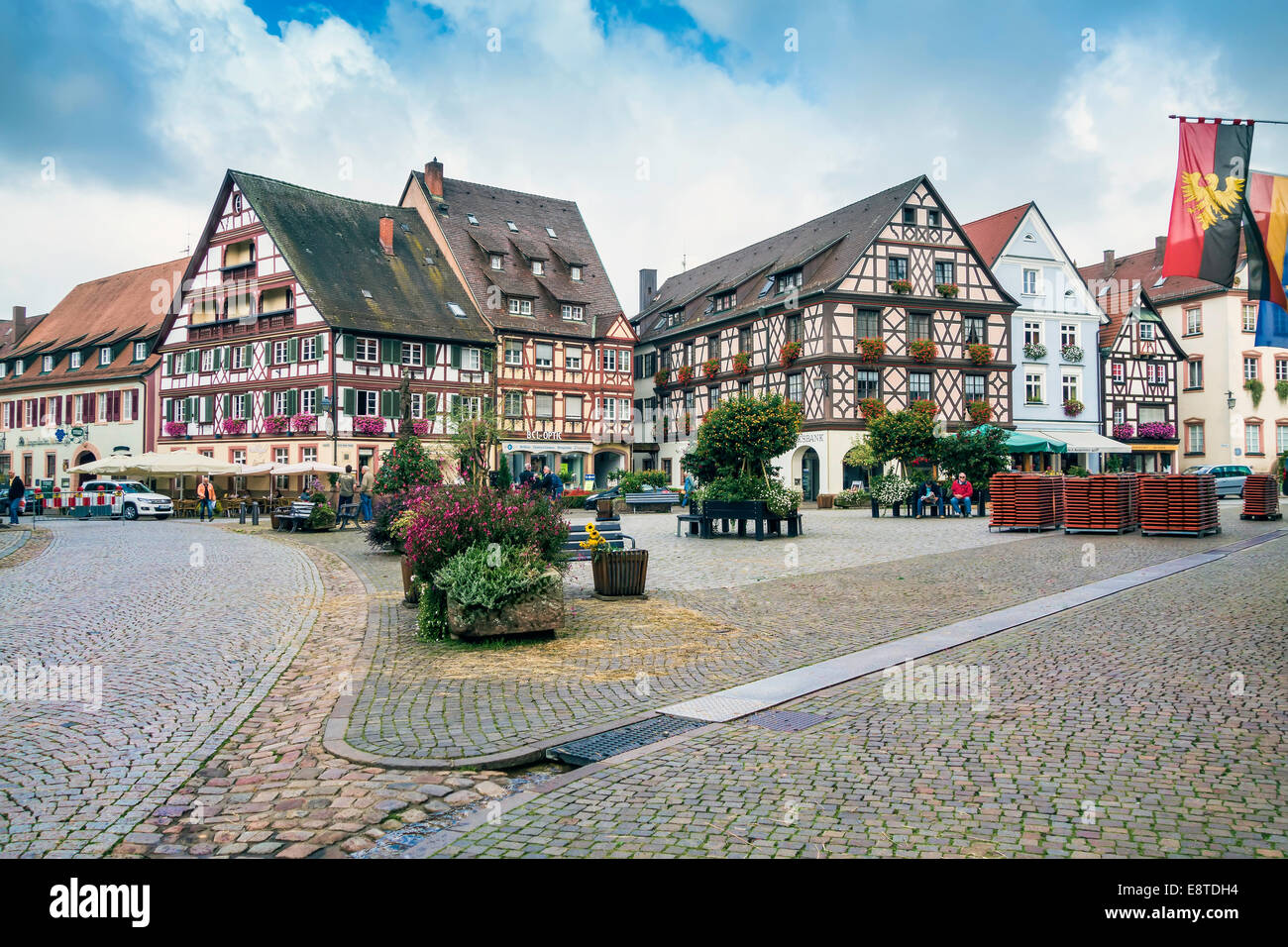 Gengenbach, vecchio centro della città nel sud della Germania;Foresta Nera;Schwarzwald;Kinzig Tal;Germania;l'Europa Foto Stock