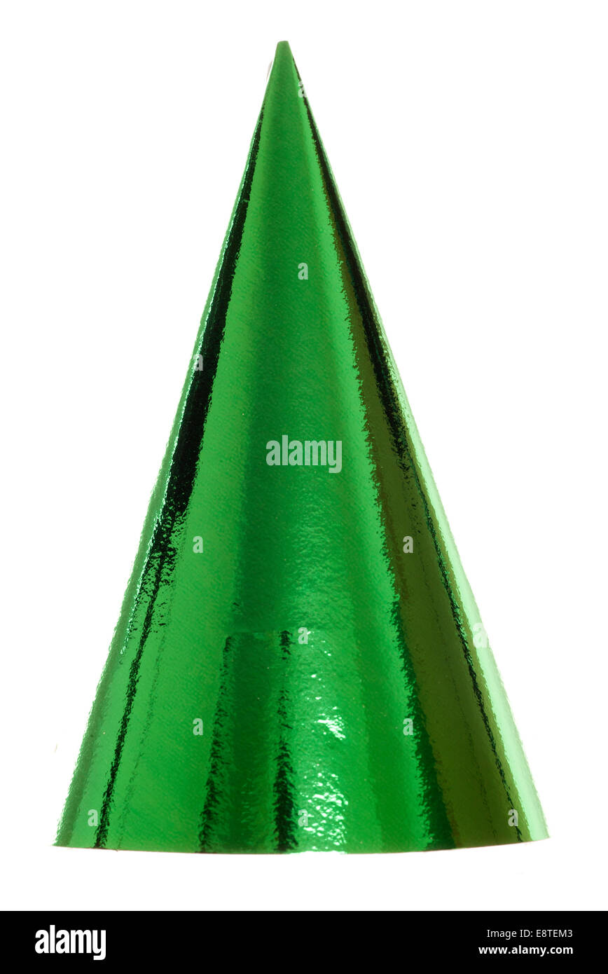 Partito dei verdi hat studio ritaglio Foto Stock