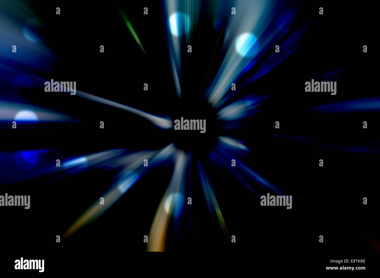 Abstract di nero lo sfondo di colore con motion blur Foto Stock