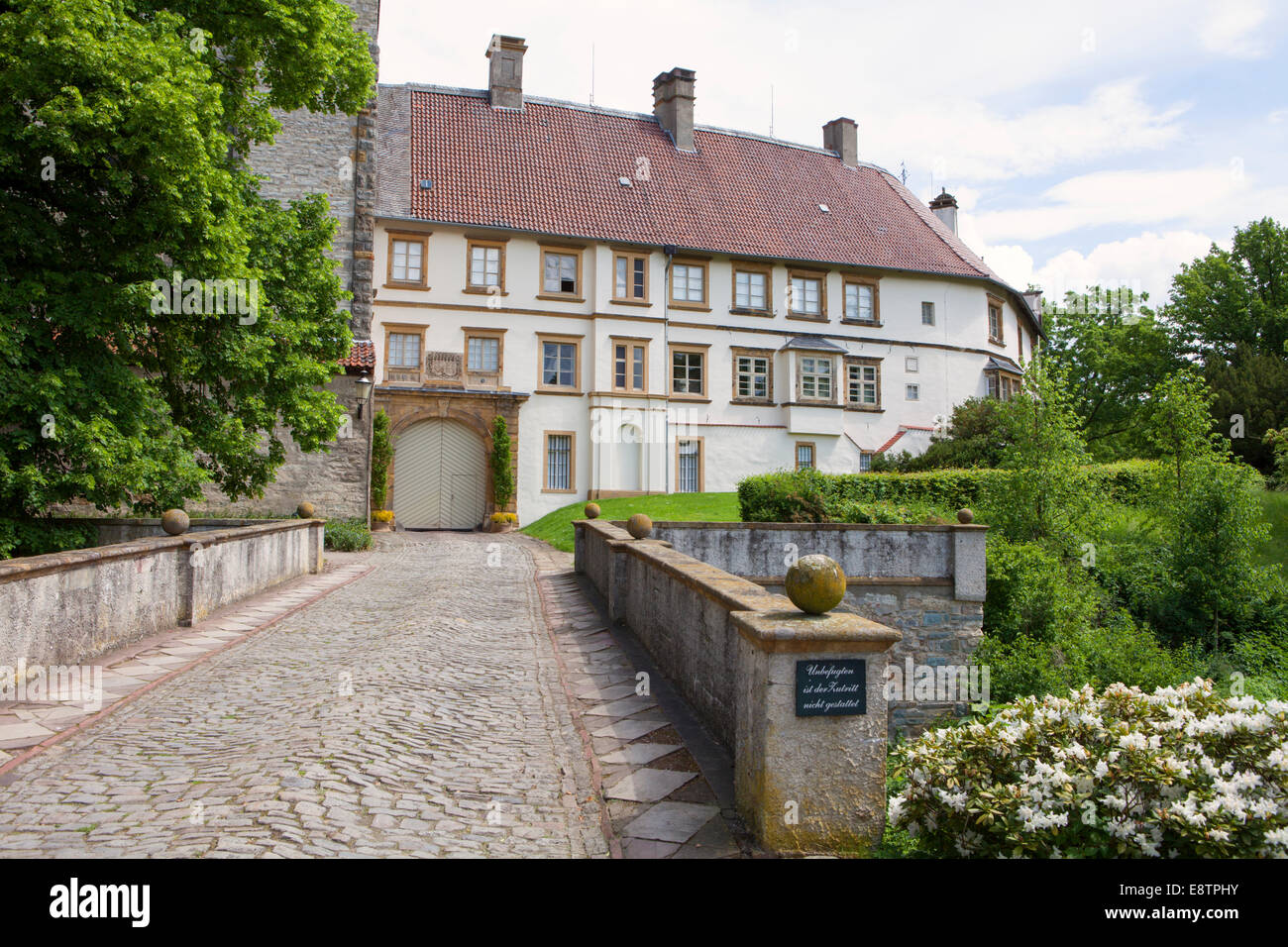 Castello Rheda, Rheda-Wiedenbrueck, Renania settentrionale-Vestfalia, Germania, Europa Foto Stock
