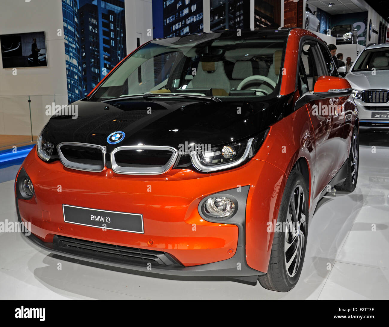 BMW i3,auto elettrica,Motor Show di Parigi,Francia Foto Stock