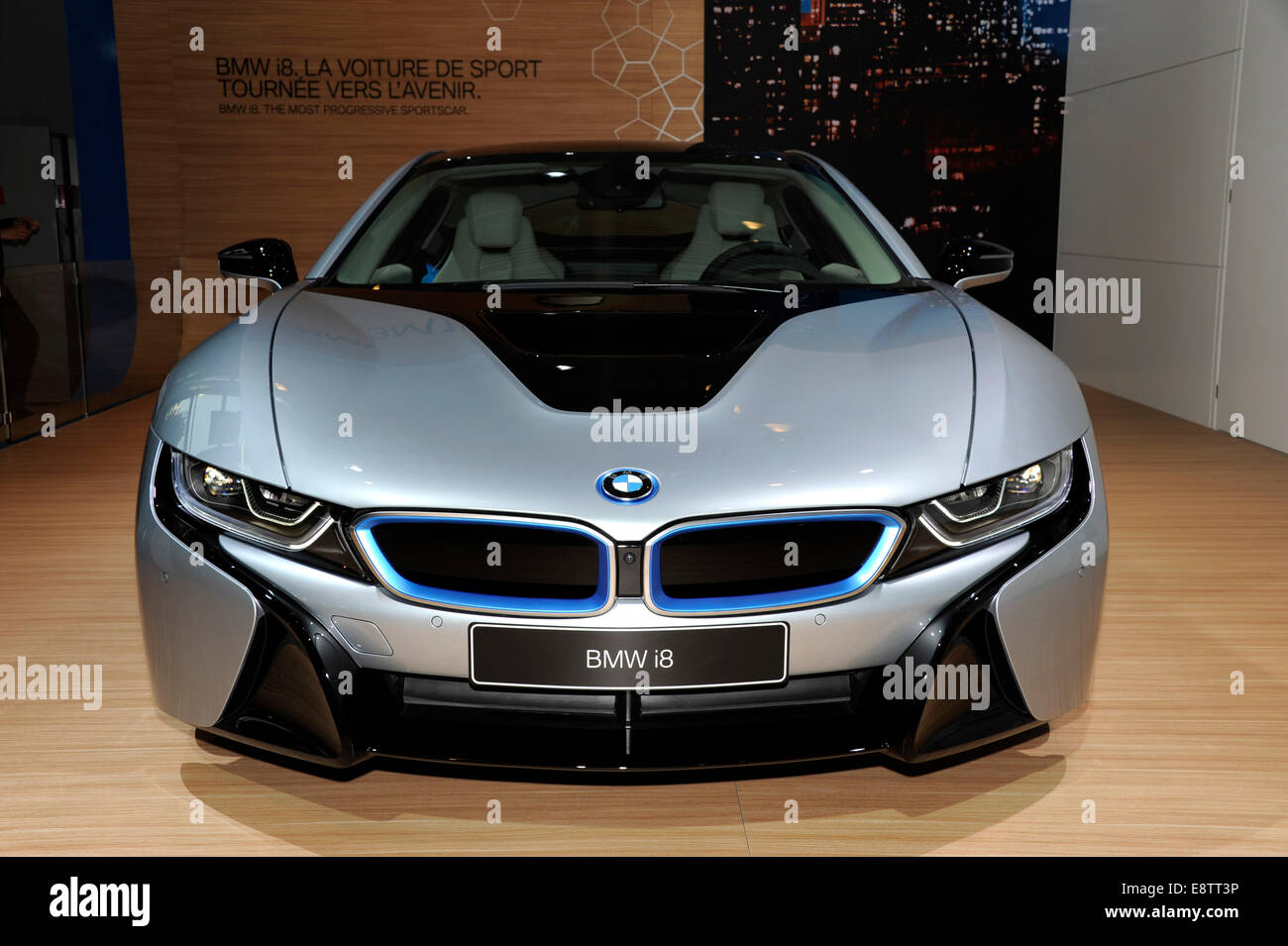 BMW i8,Hybrid,Motor Show di Parigi,Francia Foto Stock