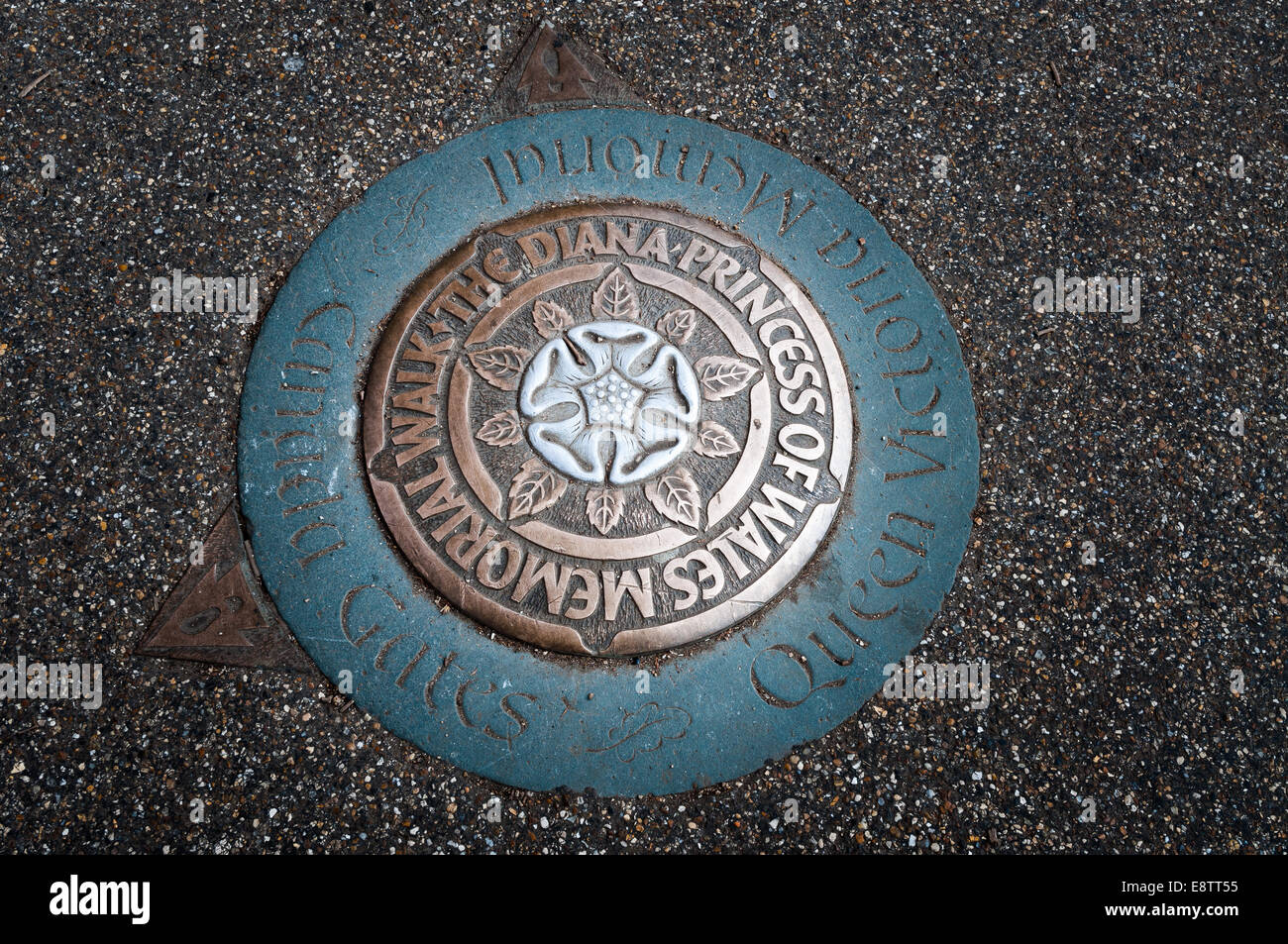 La principessa Lady Diana Memorial marciapiede Foto Stock