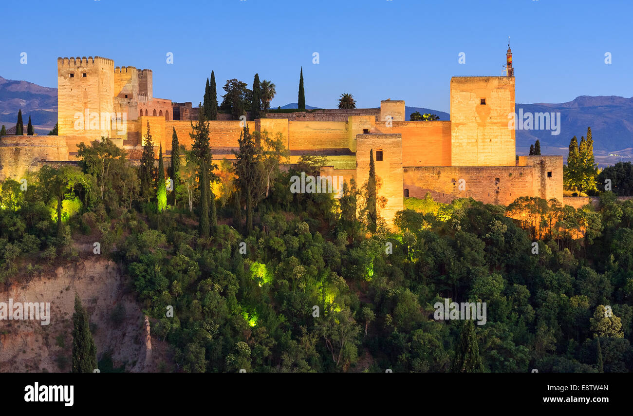 L' Alhambra Palace, Granada, Spagna Foto Stock