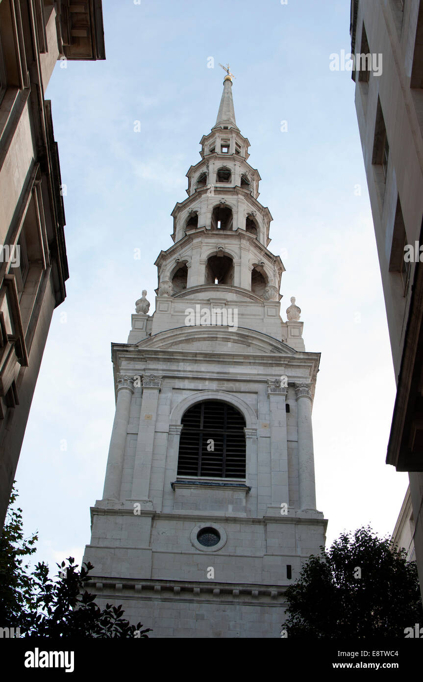 San sposa la Chiesa, Fleet Street, Londra, Regno Unito Foto Stock