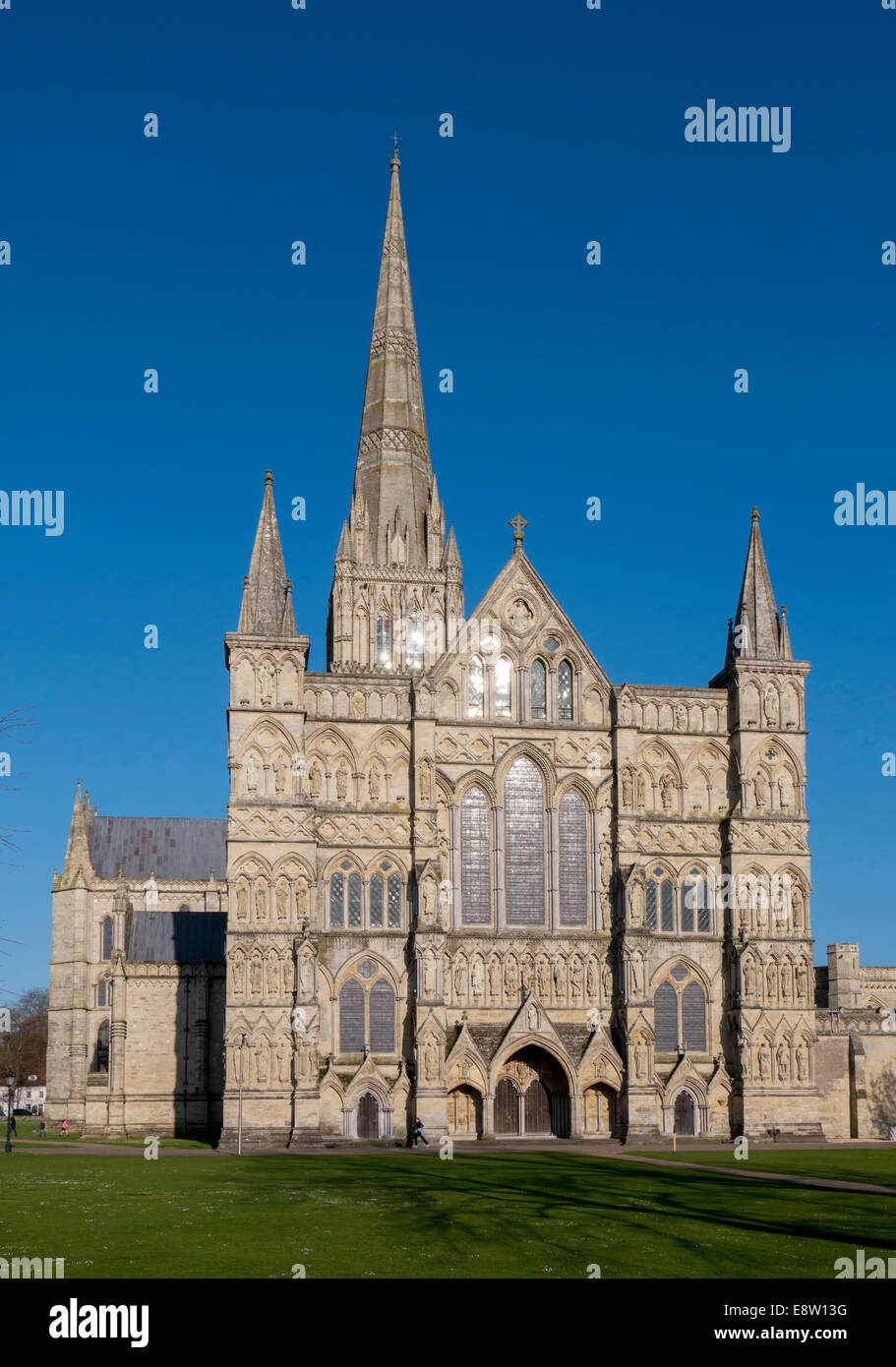 Europa; Regno Unito, Inghilterra, Wiltshire, Cattedrale di Salisbury Foto Stock
