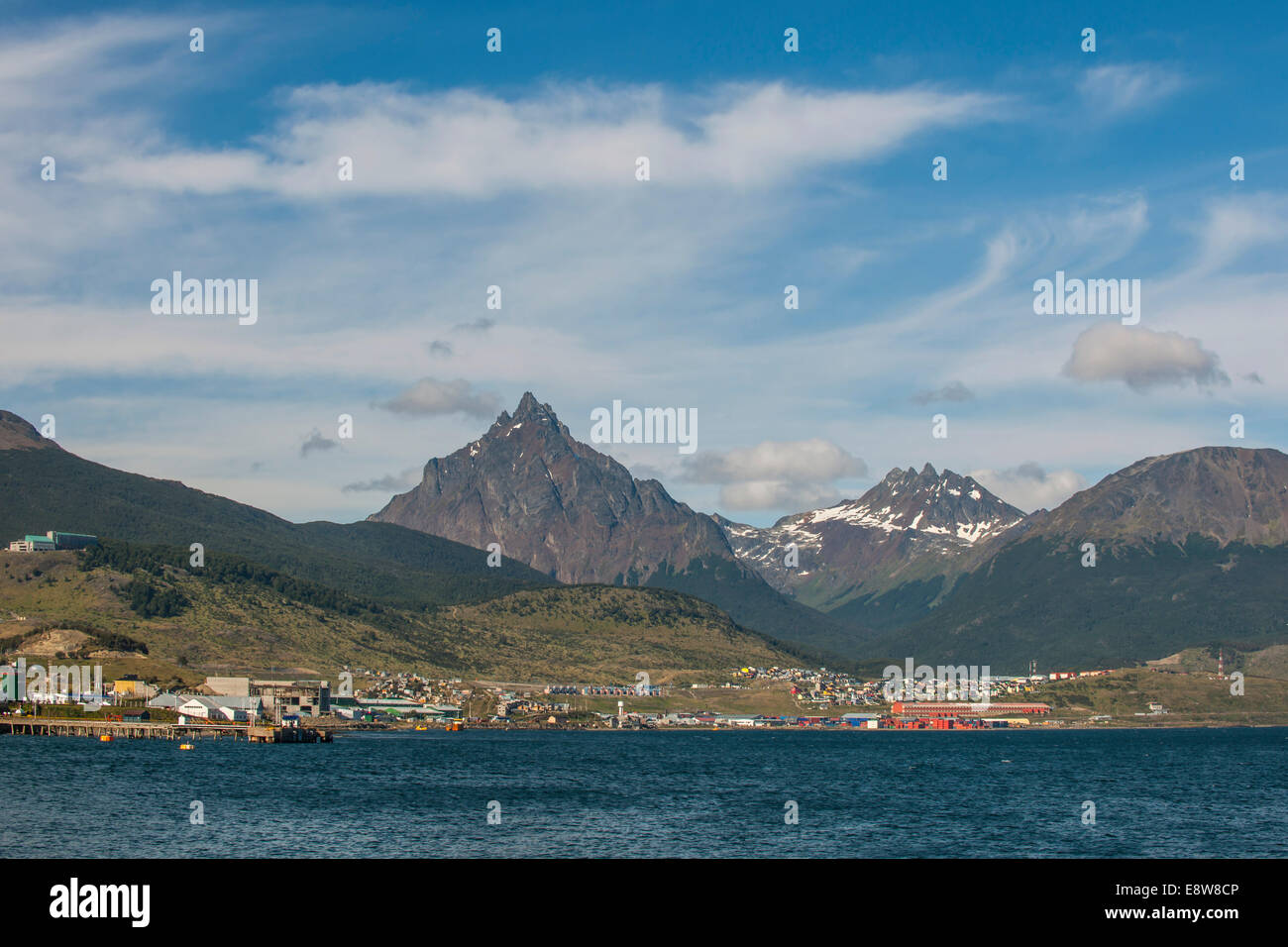 Ande montagne vicino a Ushuaia, Tierra del Fuego Provincia, Argentina Foto Stock