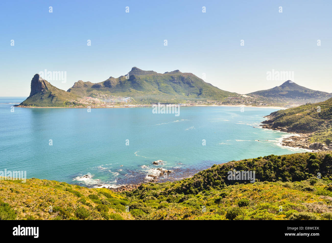 Drammatico paesaggio in Hout Bay, Città del Capo penisola, Sud Africa Foto Stock