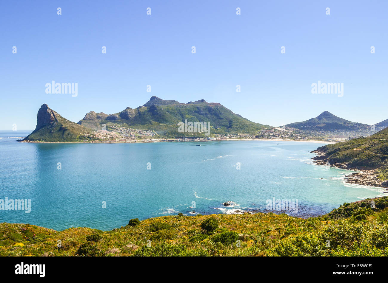 Drammatico paesaggio in Hout Bay, Città del Capo penisola, Sud Africa Foto Stock