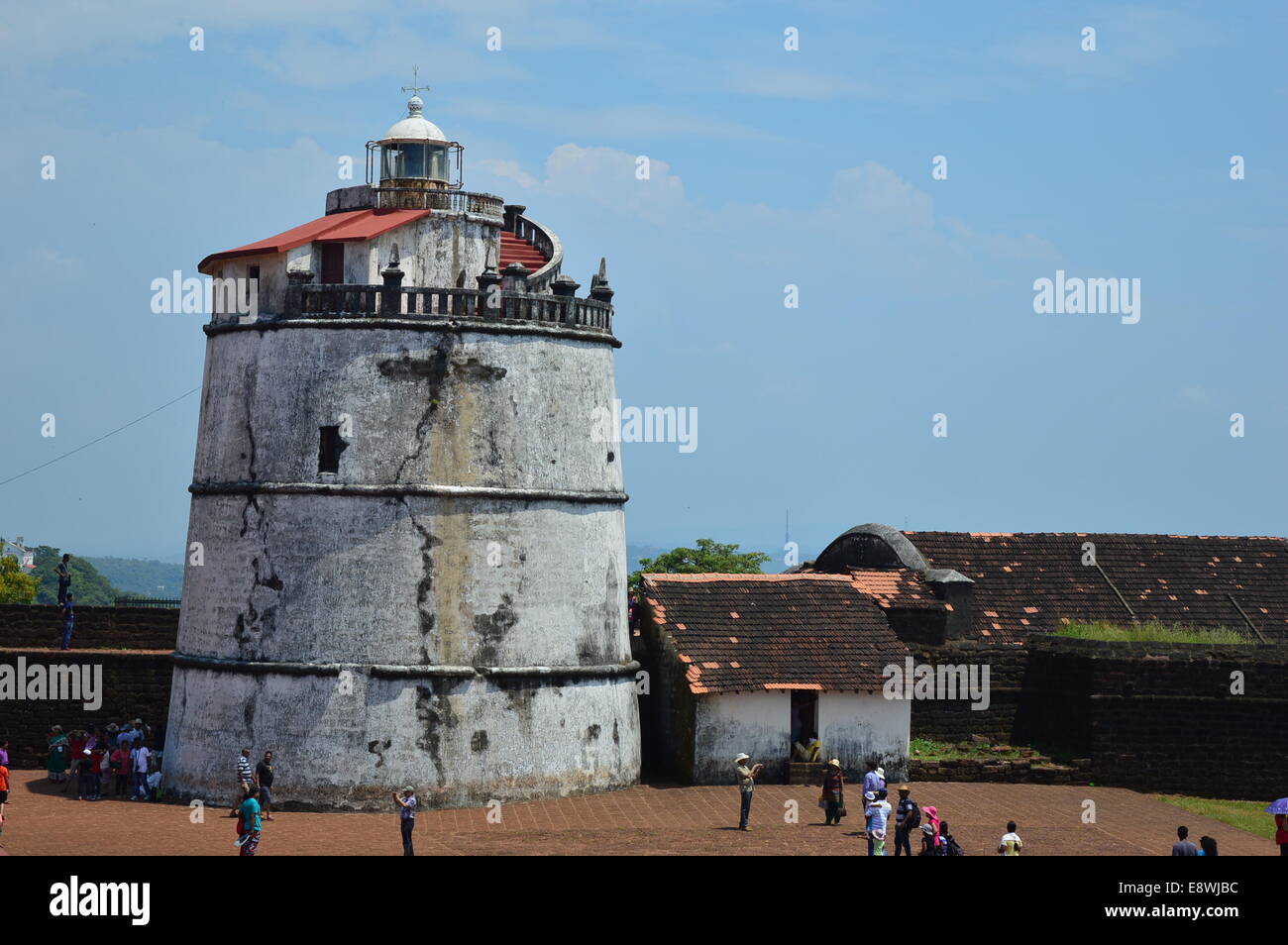 Immagine di una casa leggera in Goa in India Foto Stock