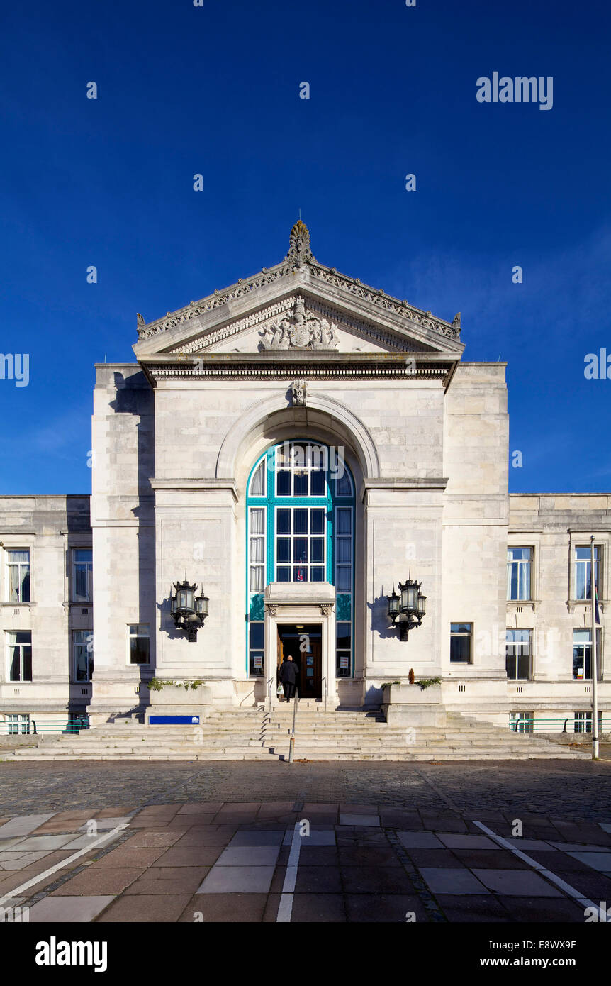 Southampton Civic Centre, Southampton. Rinnovo della categoria 11 elencati di Southampton Civic Center dalla costruzione Wates per Southampton City Council Foto Stock