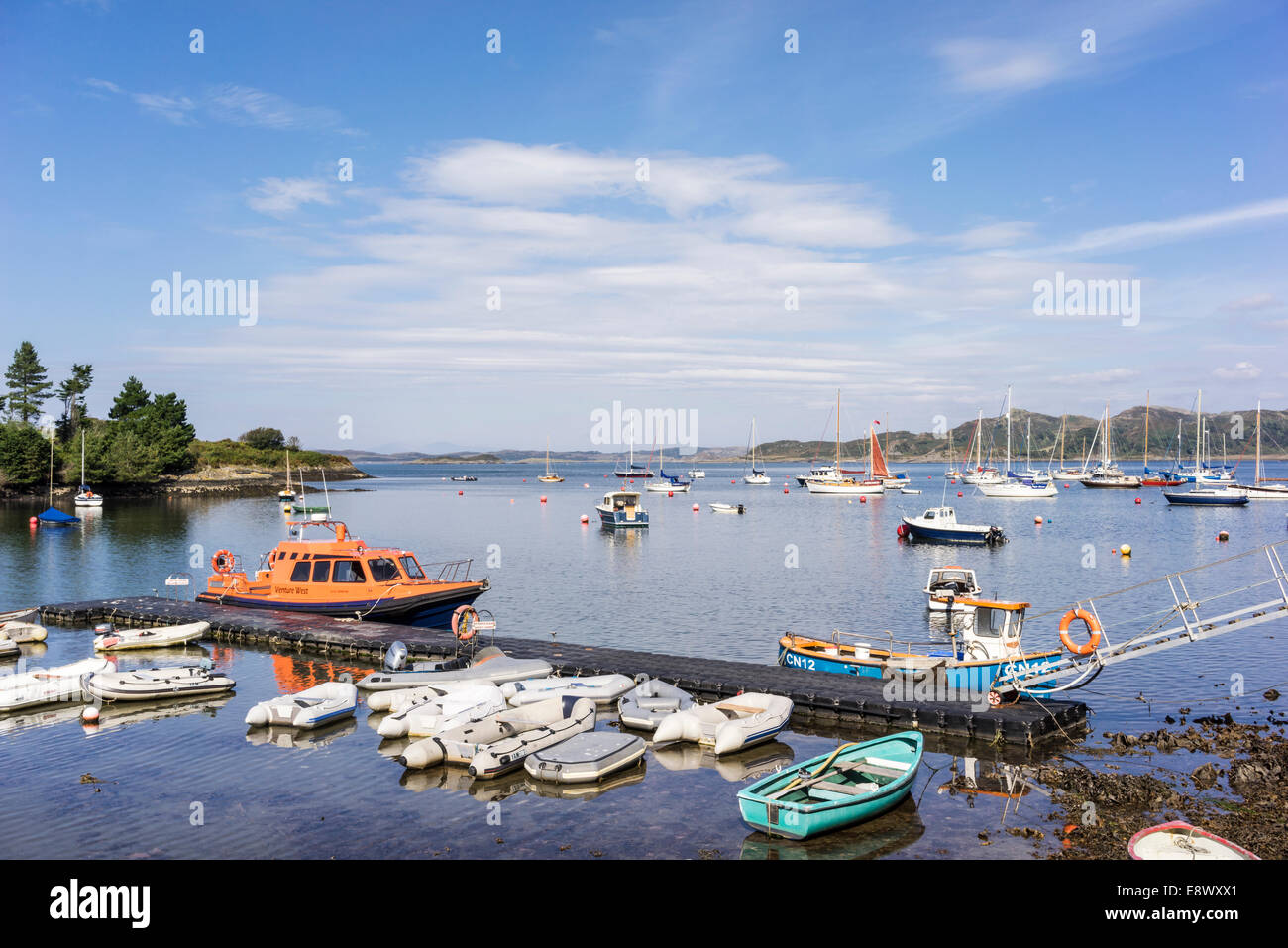 Crinan Harbour in West Argyll in Scozia. Foto Stock