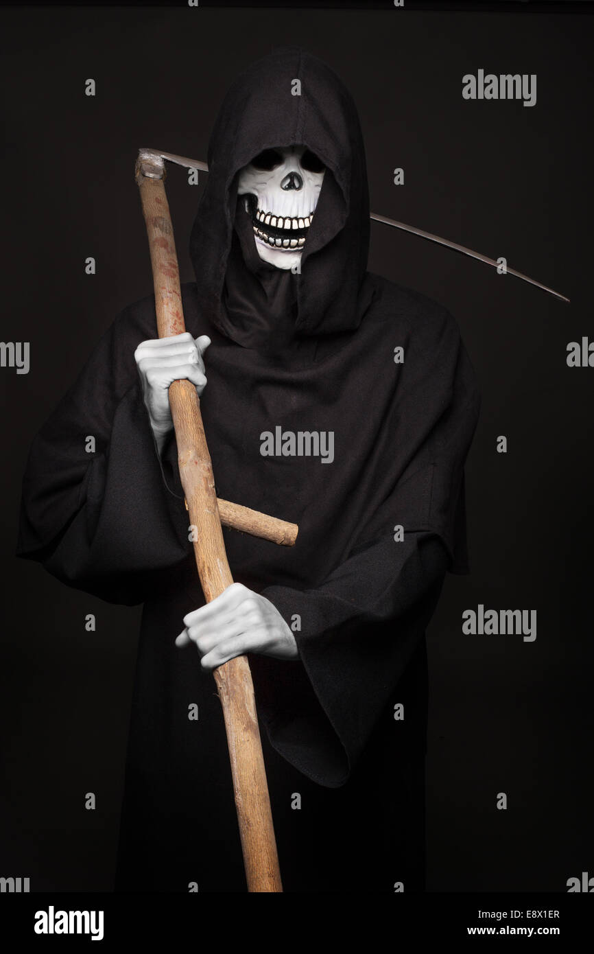 Carattere di Halloween: Grim Reaper Foto Stock