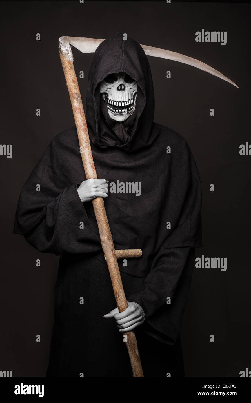 Carattere di Halloween: la morte. Grim Reaper Foto Stock