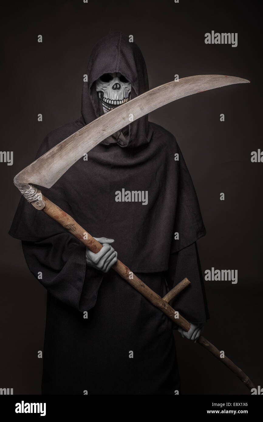Grim Reaper. La morte. Halloween Foto Stock