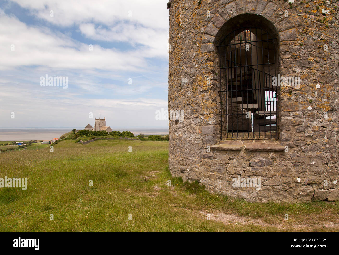 In salita, Weston Super Mare, North Somerset, Inghilterra, Regno Unito Foto Stock