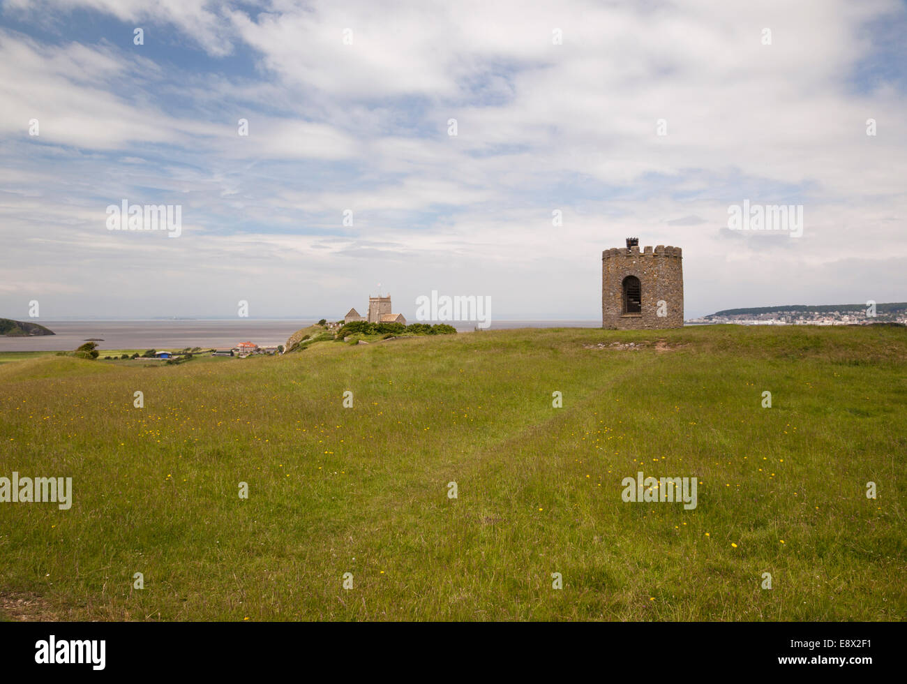 In salita, Weston Super Mare, North Somerset, Inghilterra, Regno Unito Foto Stock