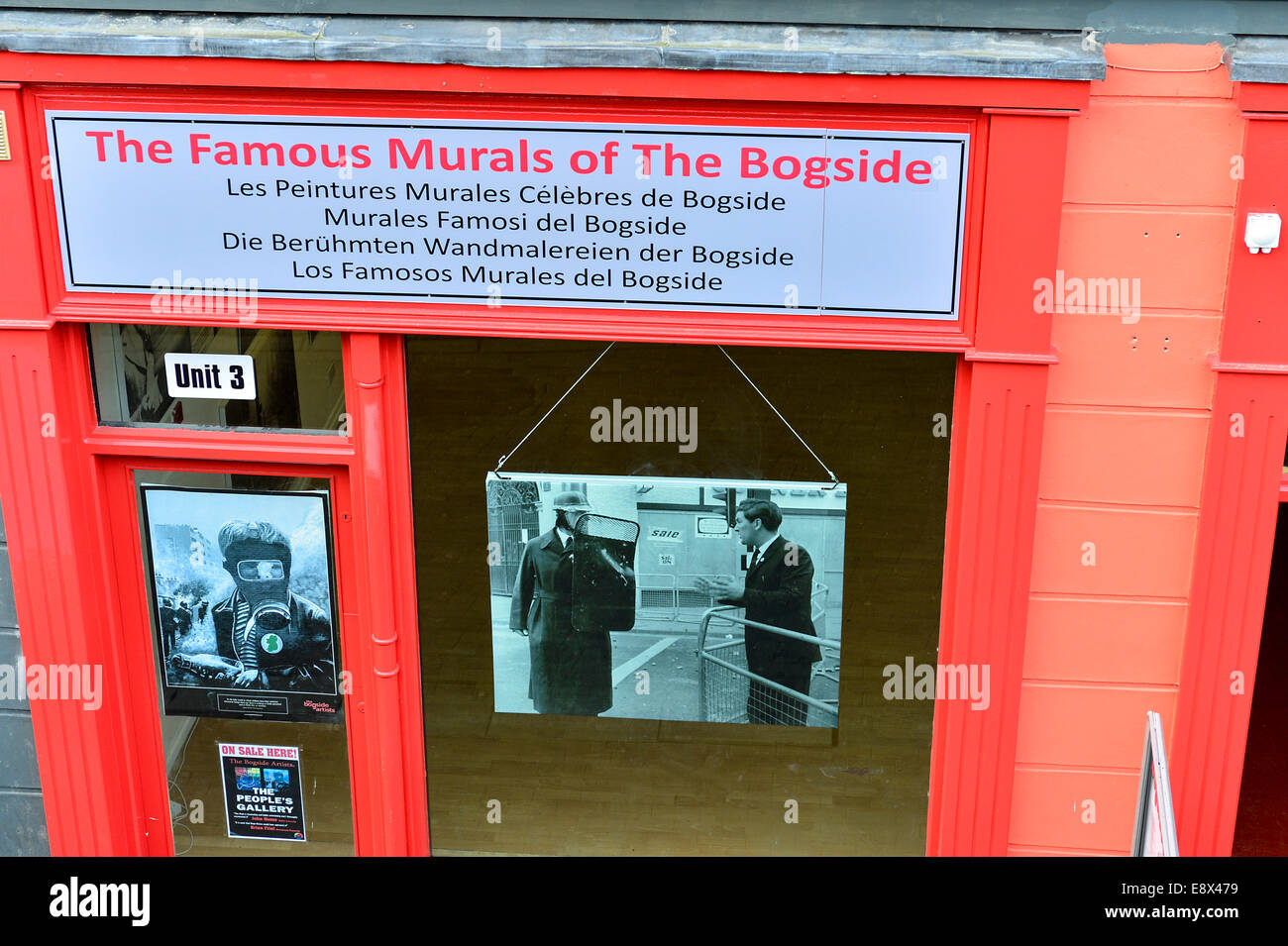 Stock Photo - Il Bogside galleria di artisti e shop, Derry, Londonderry, Irlanda del Nord. ©George Sweeney /Alamy Foto Stock