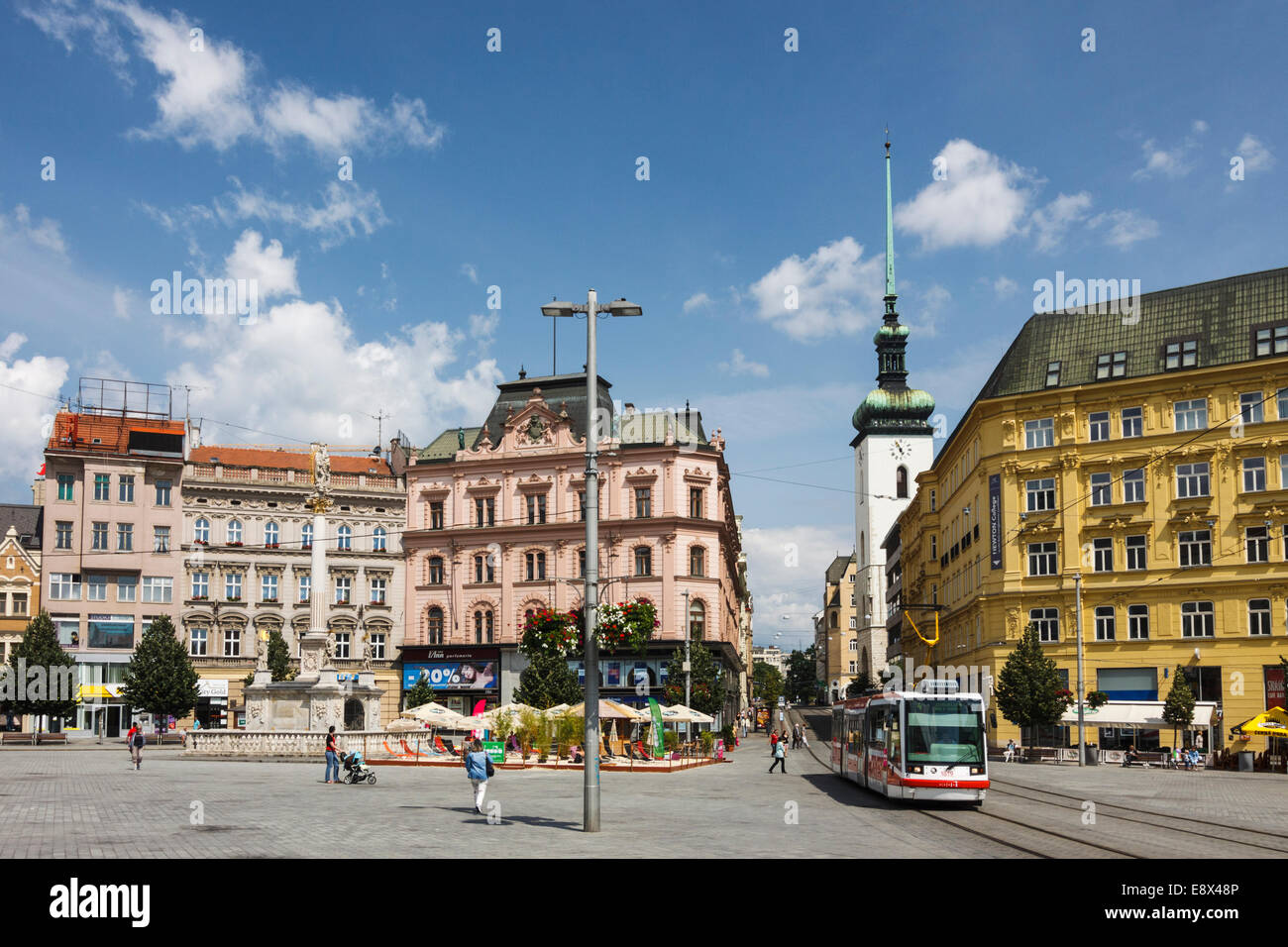 Svobody square. Brno, Repubblica Ceca Foto Stock
