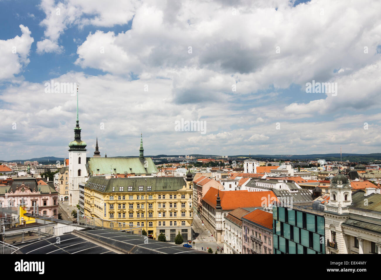 Panoramica di Brno, Repubblica Ceca Foto Stock