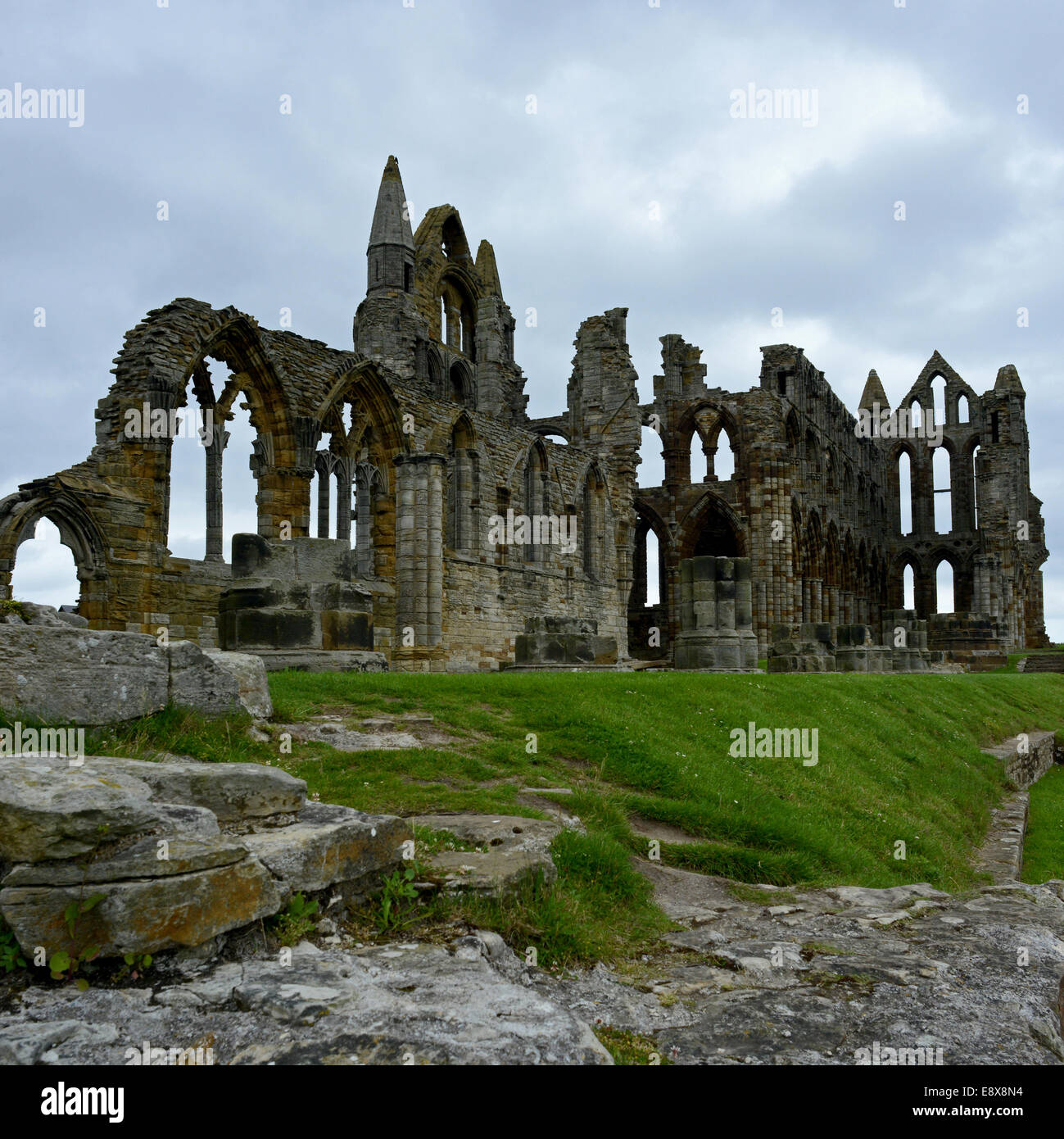 Abbazia di Whitby Foto Stock