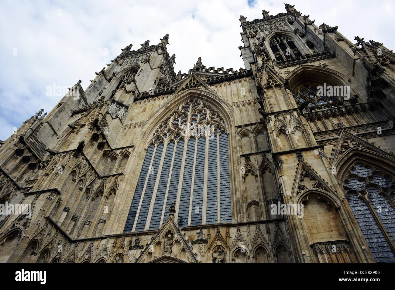 York Minster - fronte ovest Foto Stock