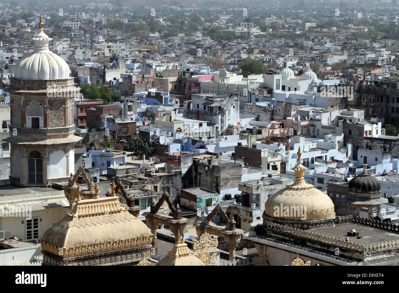 Vista su Udaipur, India Foto Stock