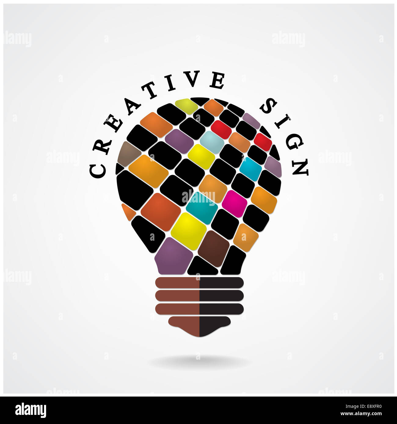 Creative lampadina luce Idea sfondo concetto ,design per poster flyer brochure coperchio ,business idea ,abstract background. Foto Stock
