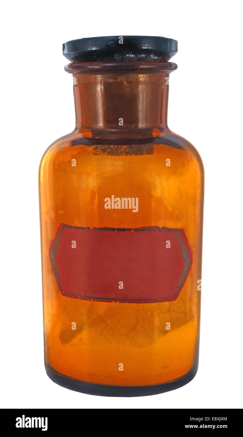 Età-vetro vecchia bottiglia grande Foto Stock