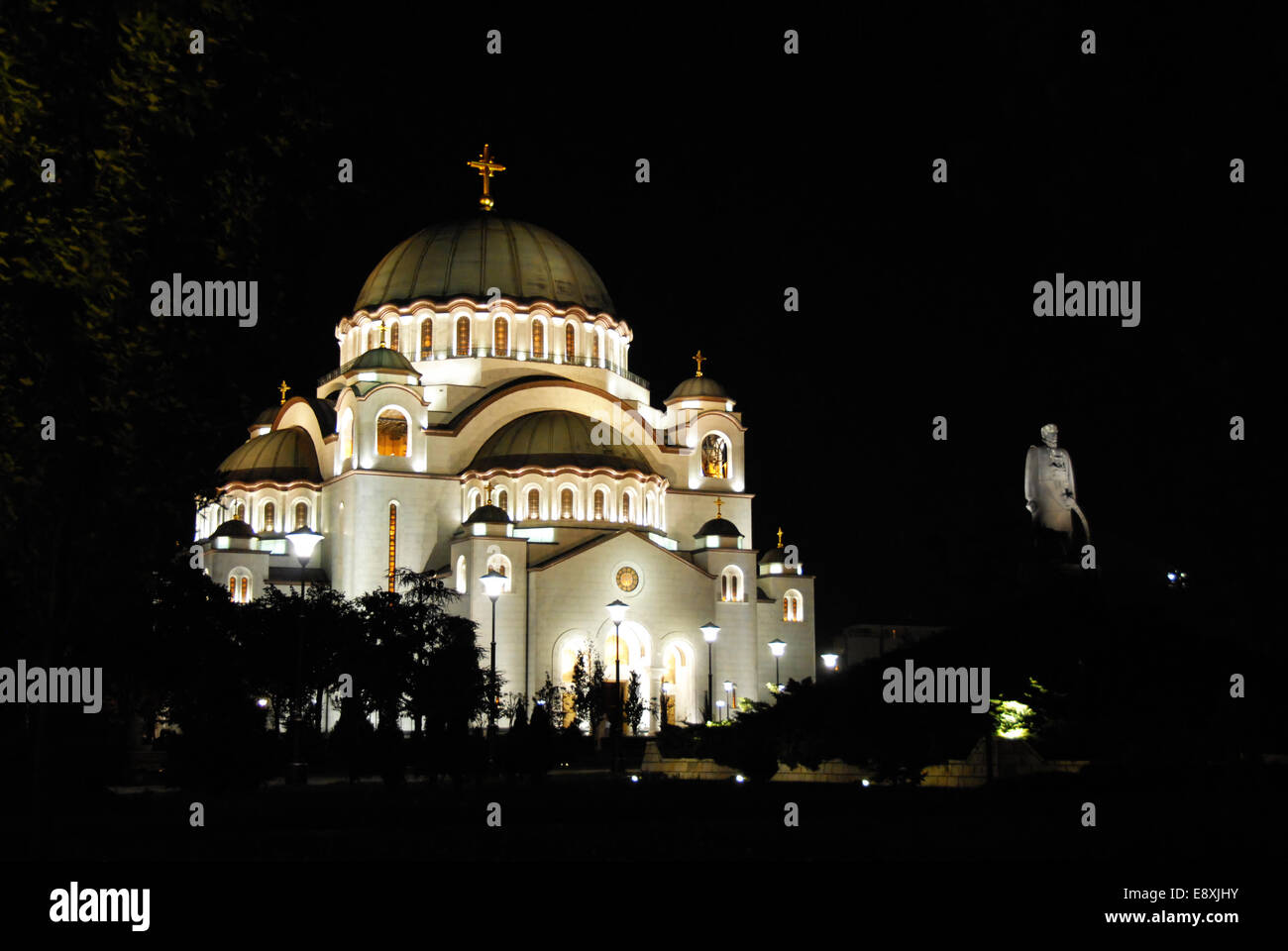 Sveti Sava cattedrale di Belgrado Foto Stock