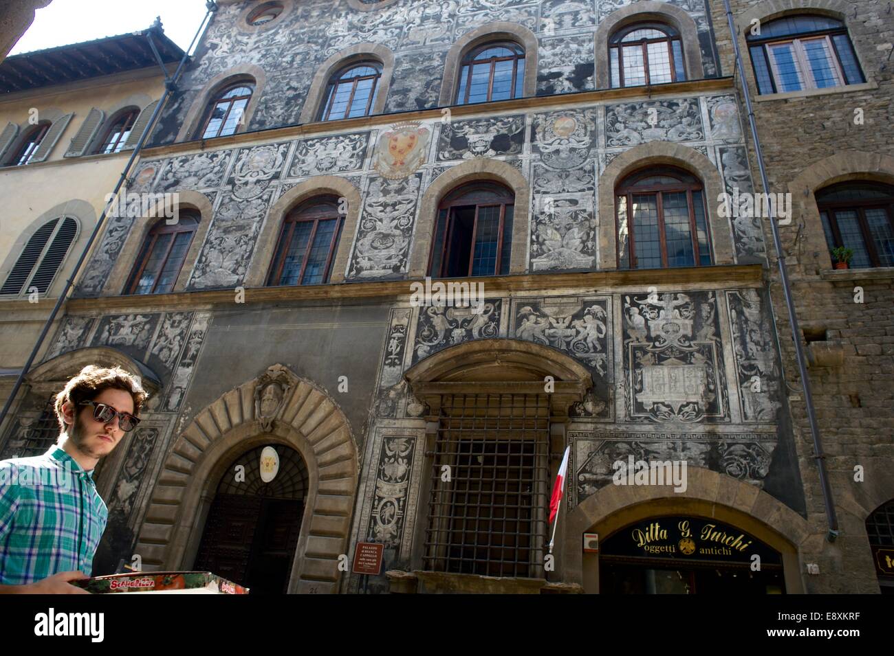 Palazzo di Bianca Cappello, Via Maggio, Firenze Foto stock - Alamy