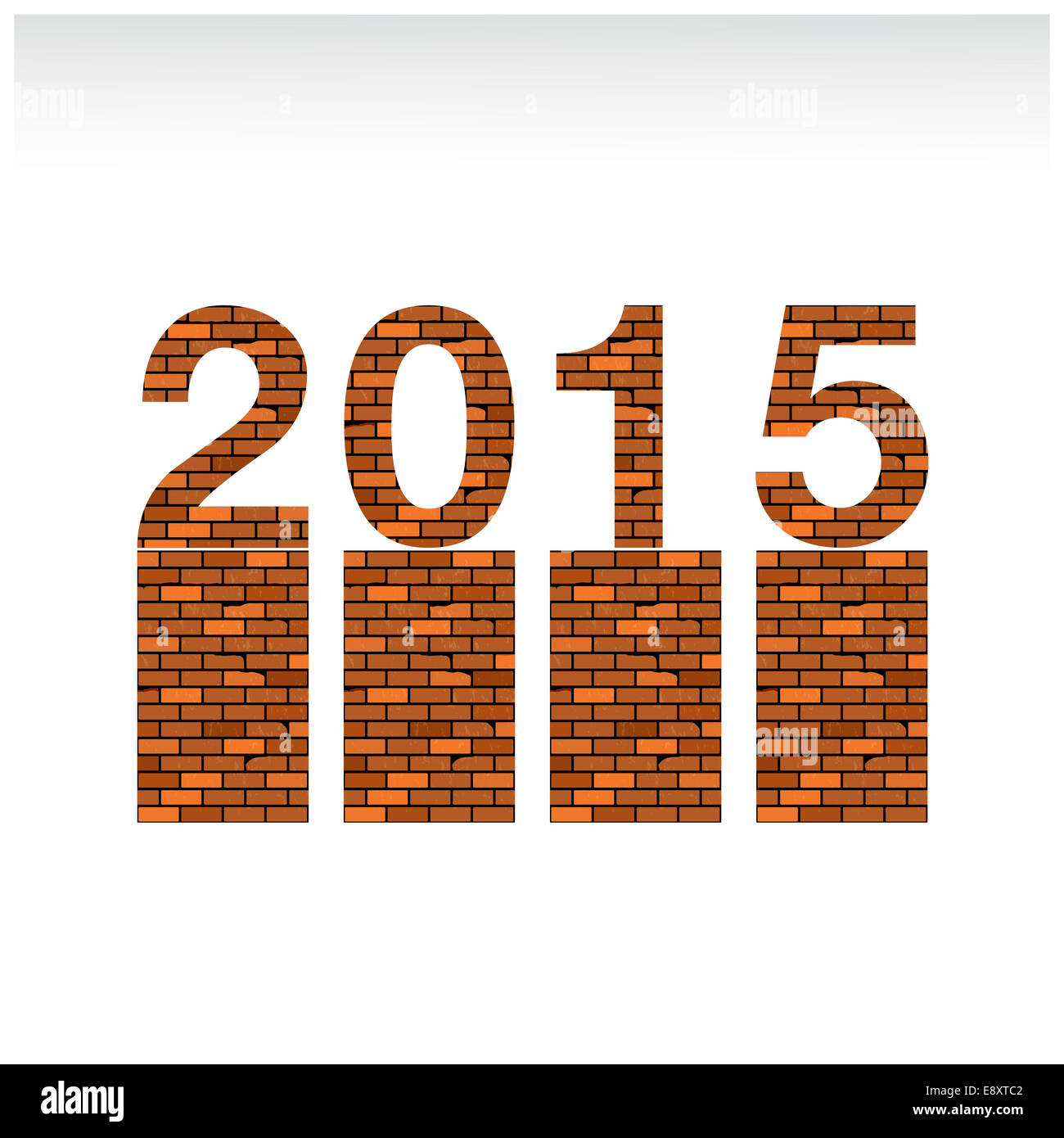 Creative felice anno nuovo 2015 design di testo. . Foto Stock