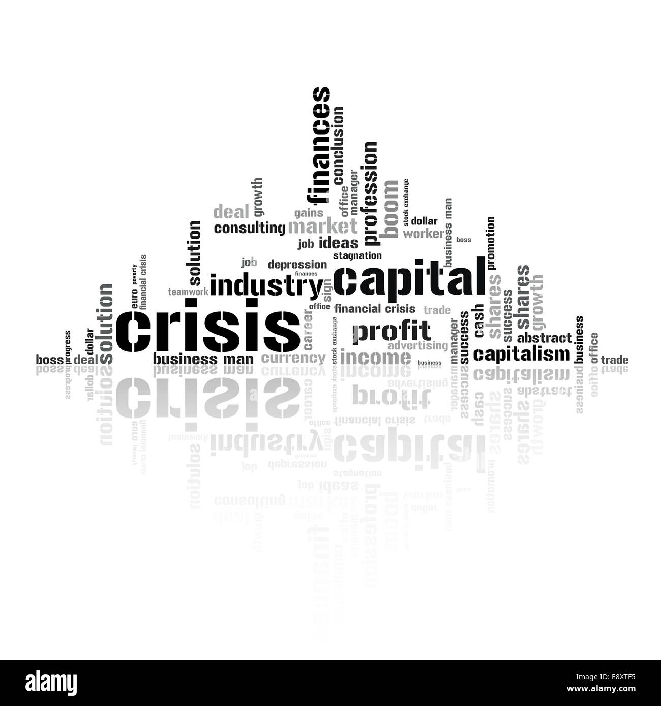 Il capitalismo in crisi Foto Stock
