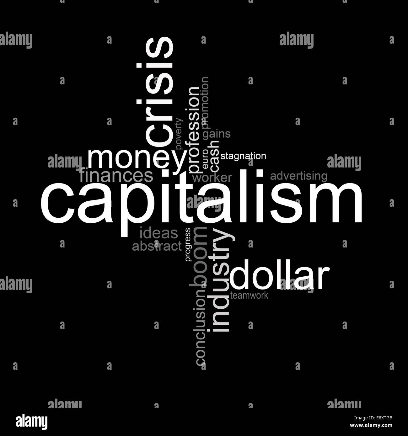 Il capitalismo in crisi Foto Stock