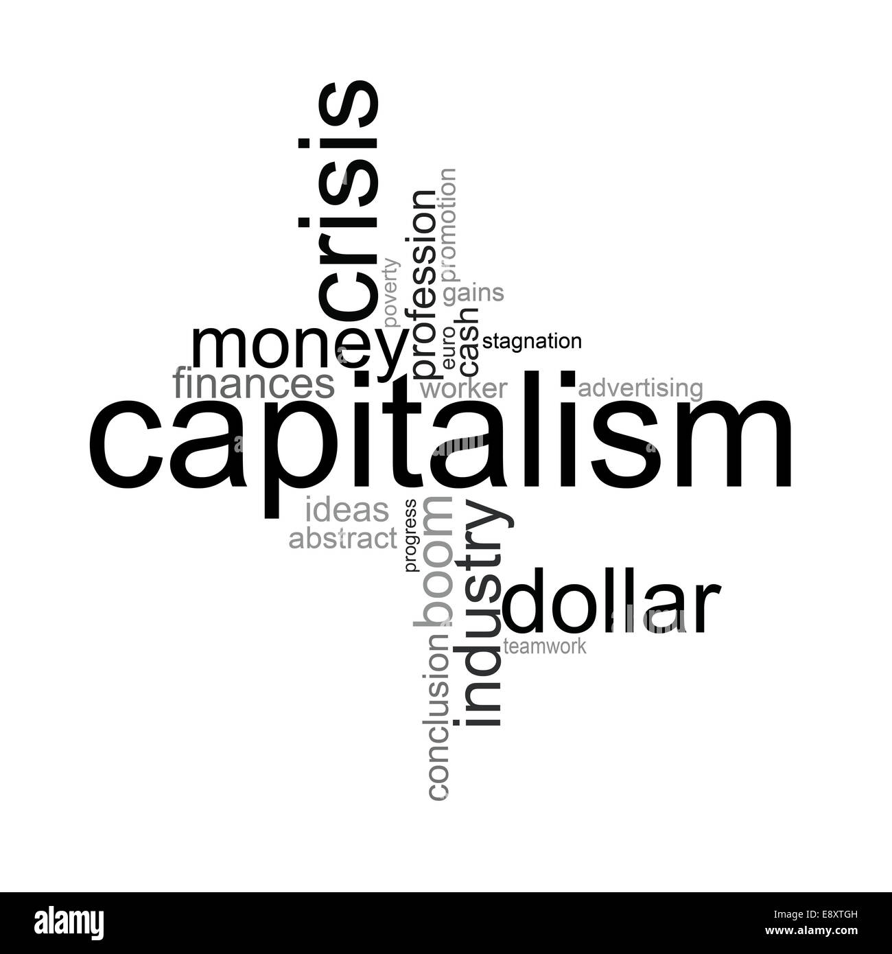 Il capitalismo in crisi Foto Stock